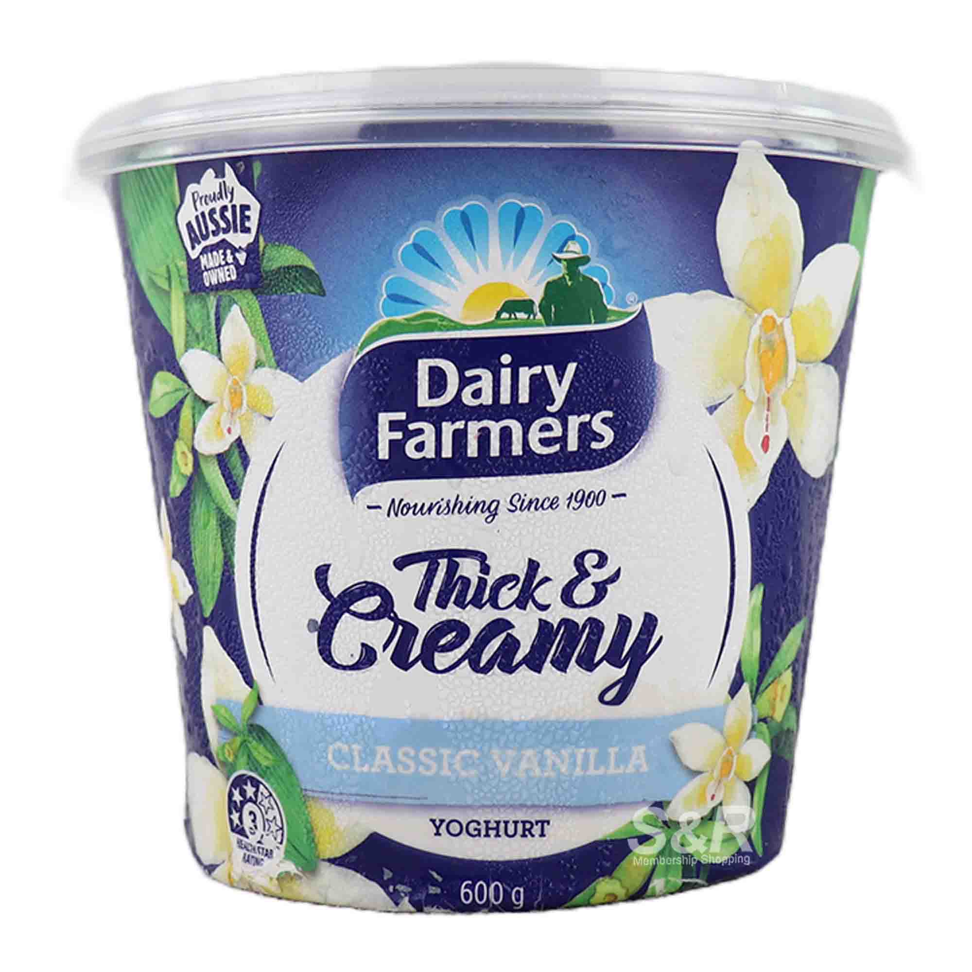 Dairy Farmers Classic Vanilla Yoghurt 600g